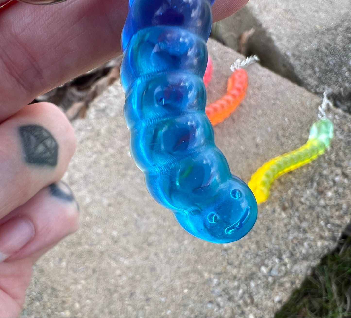 Gummy Worm Keychains