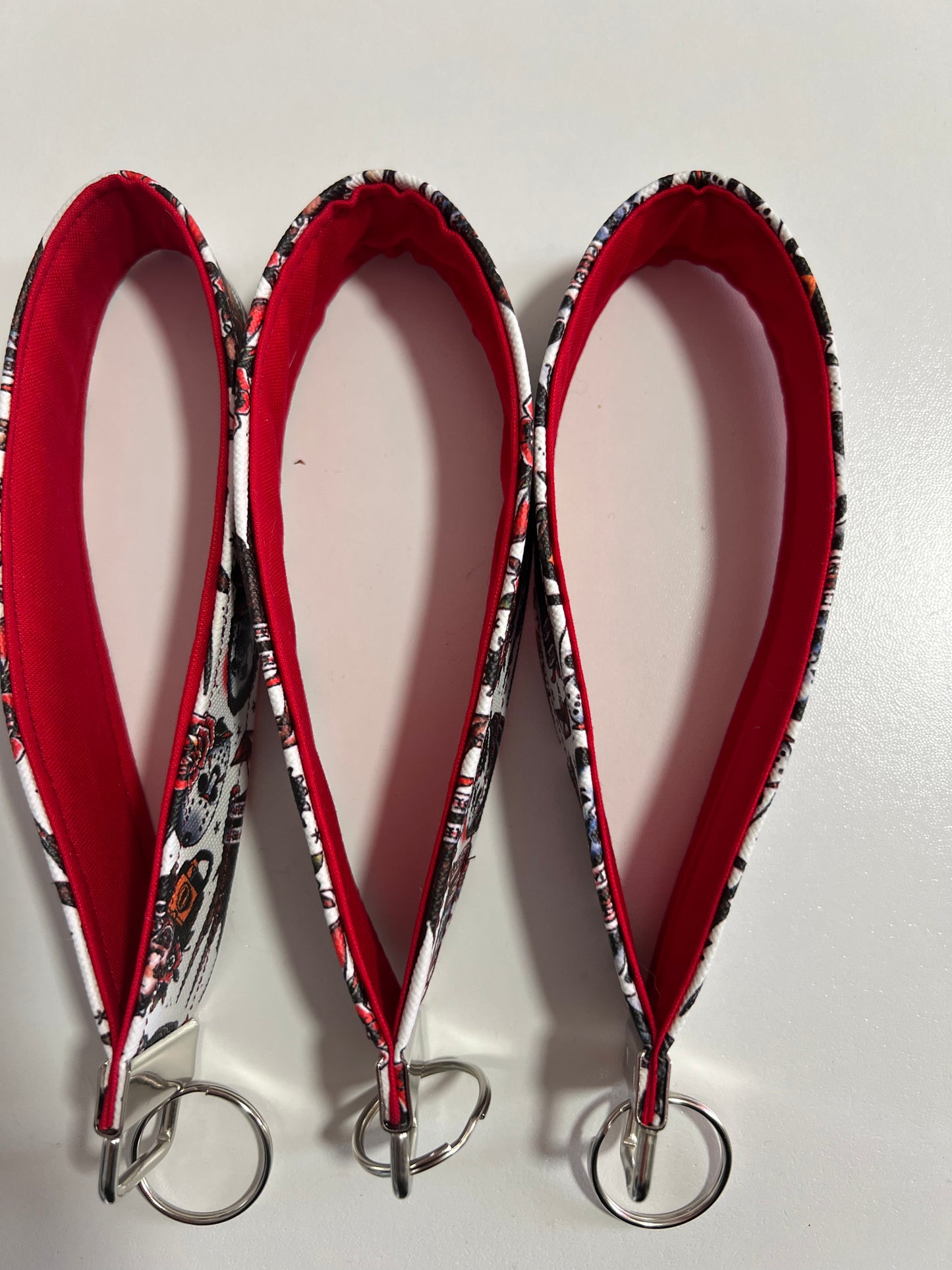 Horror Faux Leather Key Fobs