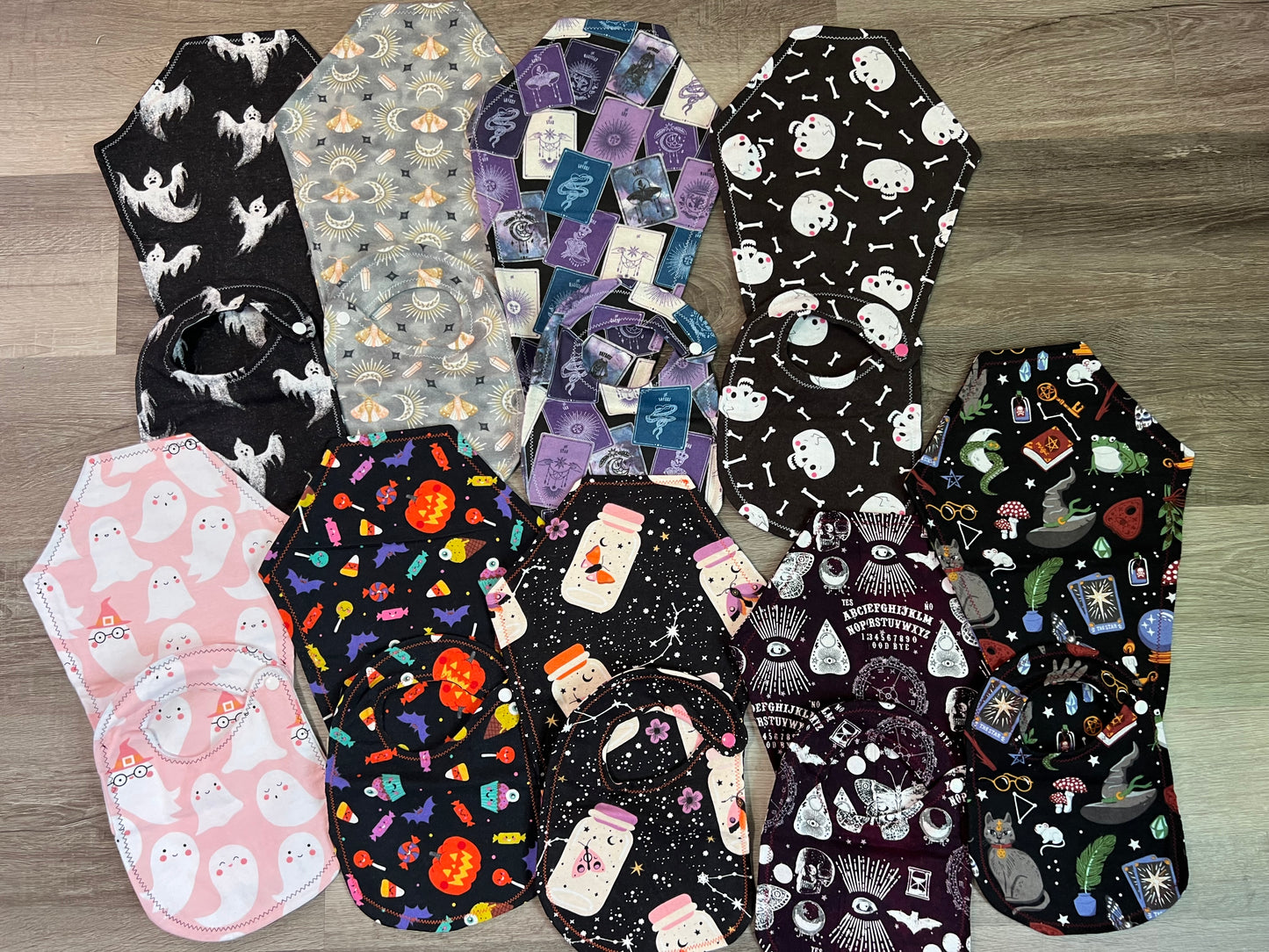 Spooky Bib & Burp Cloth Sets