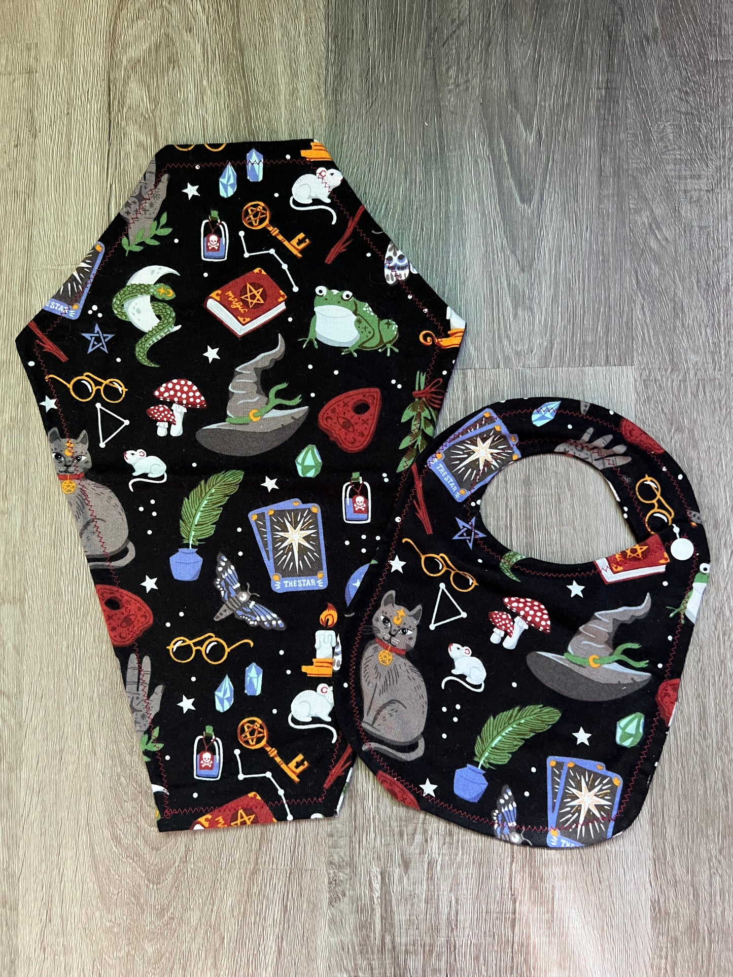 Spooky Bib & Burp Cloth Sets