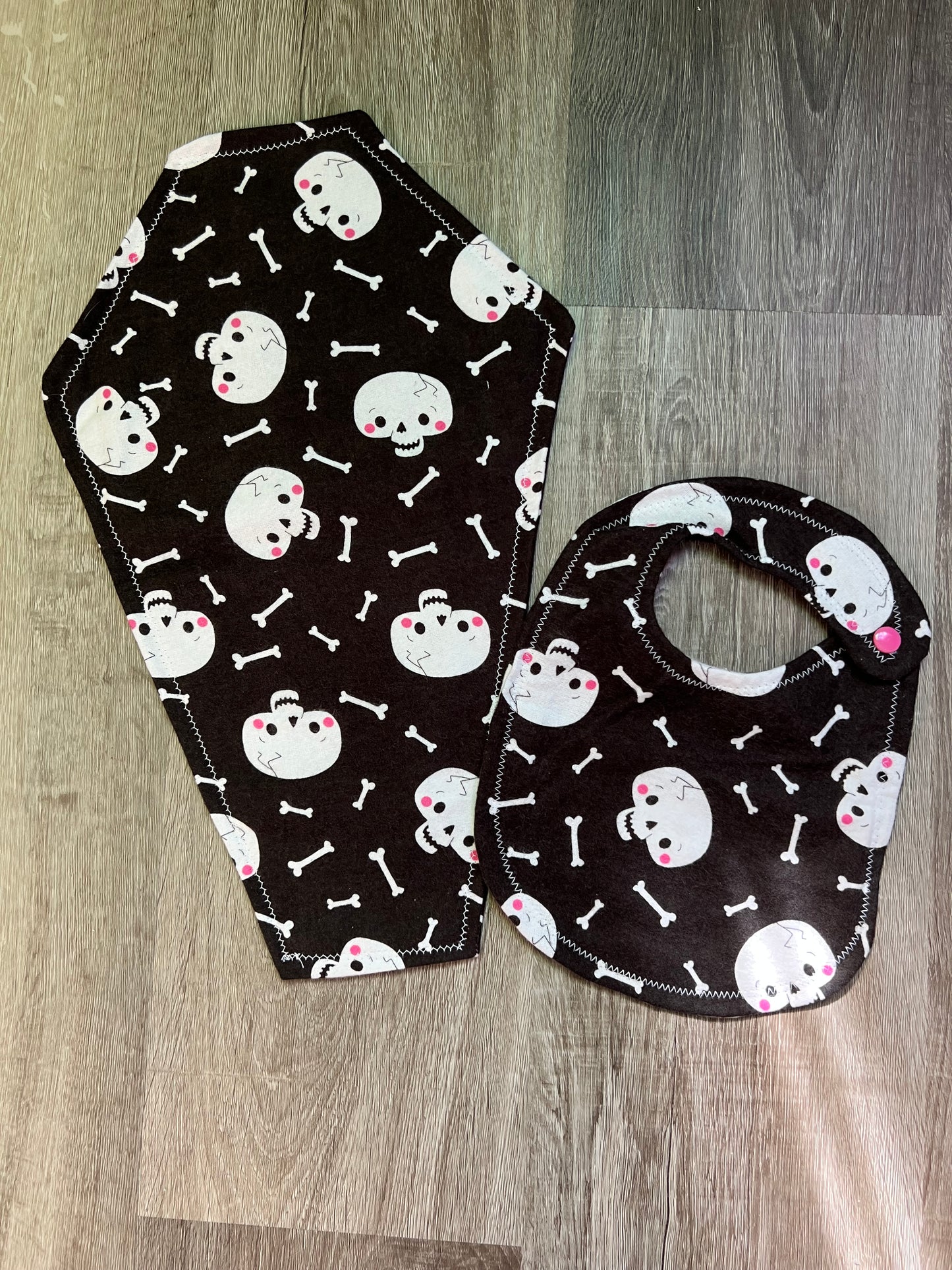 Spooky Bib & Burp Cloth Sets