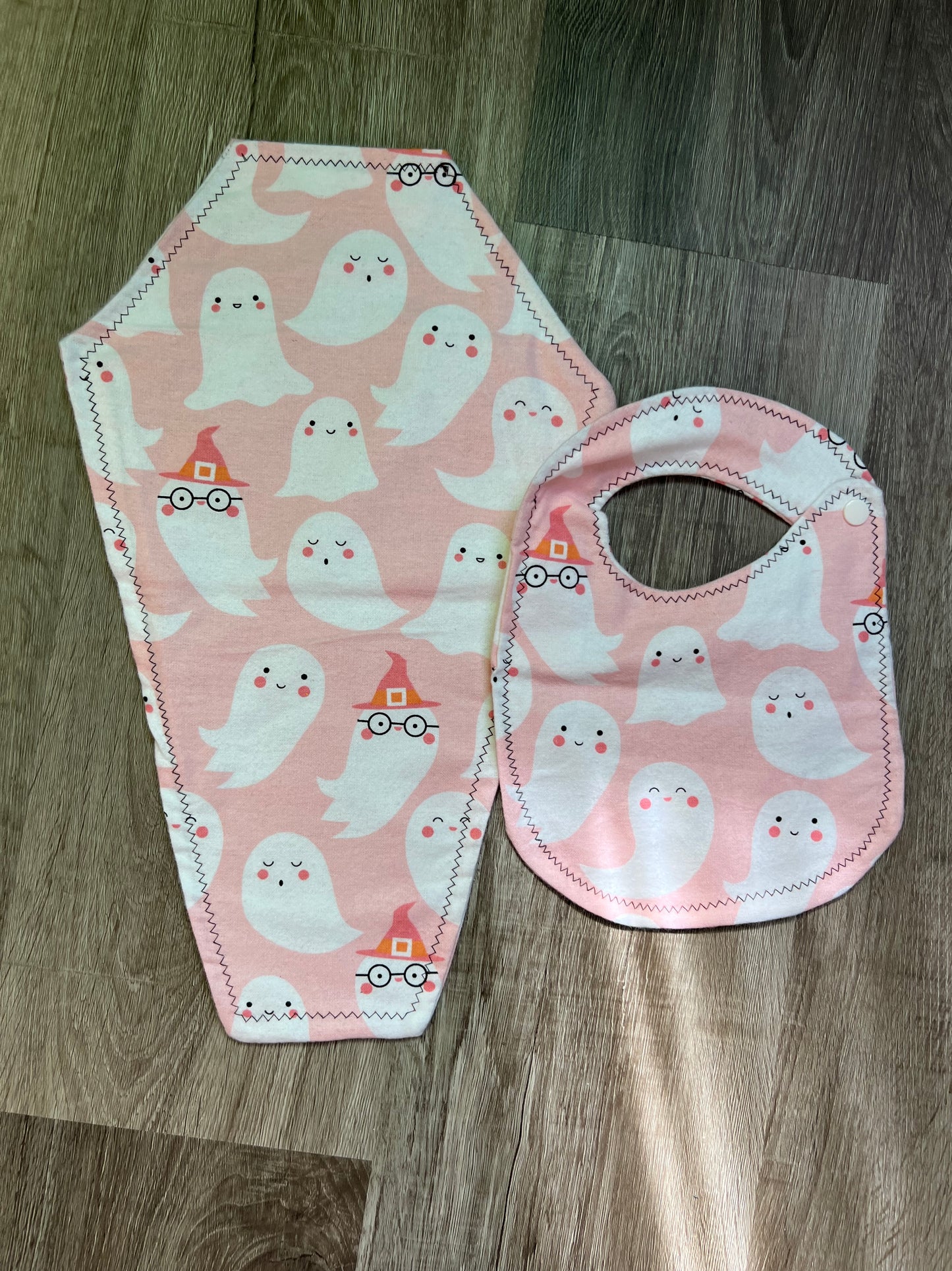 Spooky Bib & Burp Cloth Sets