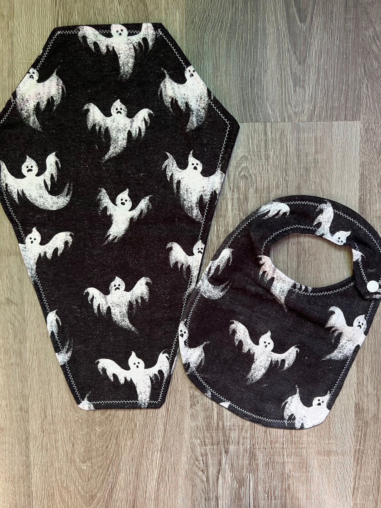 Spooky Bib & Burp Cloth Sets