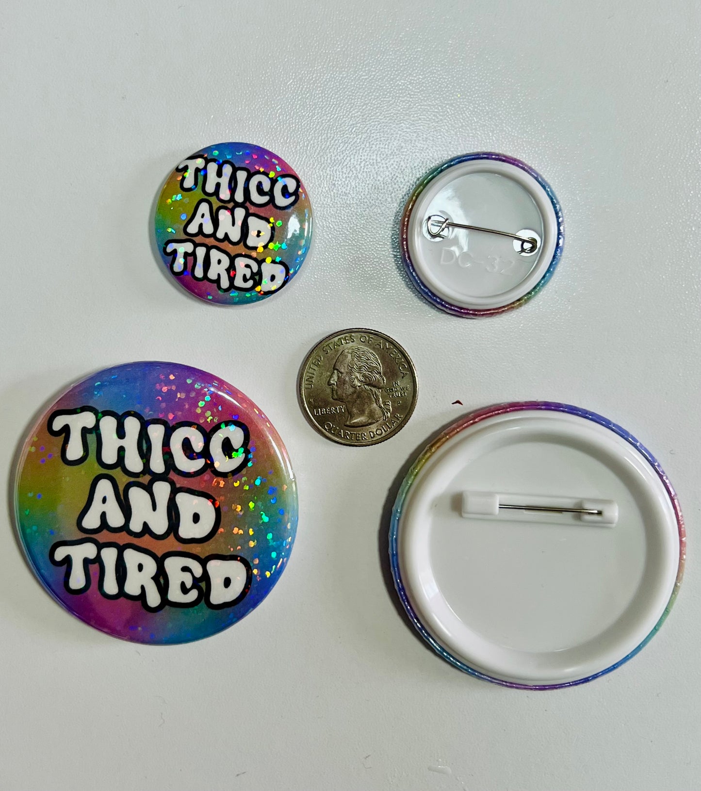 Thicc And Tired Pin