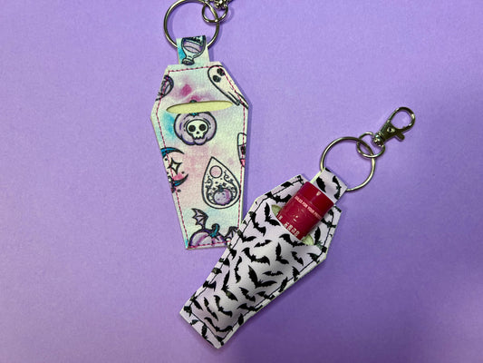 Faux Leather Coffin Lip Balm Holder (Small)