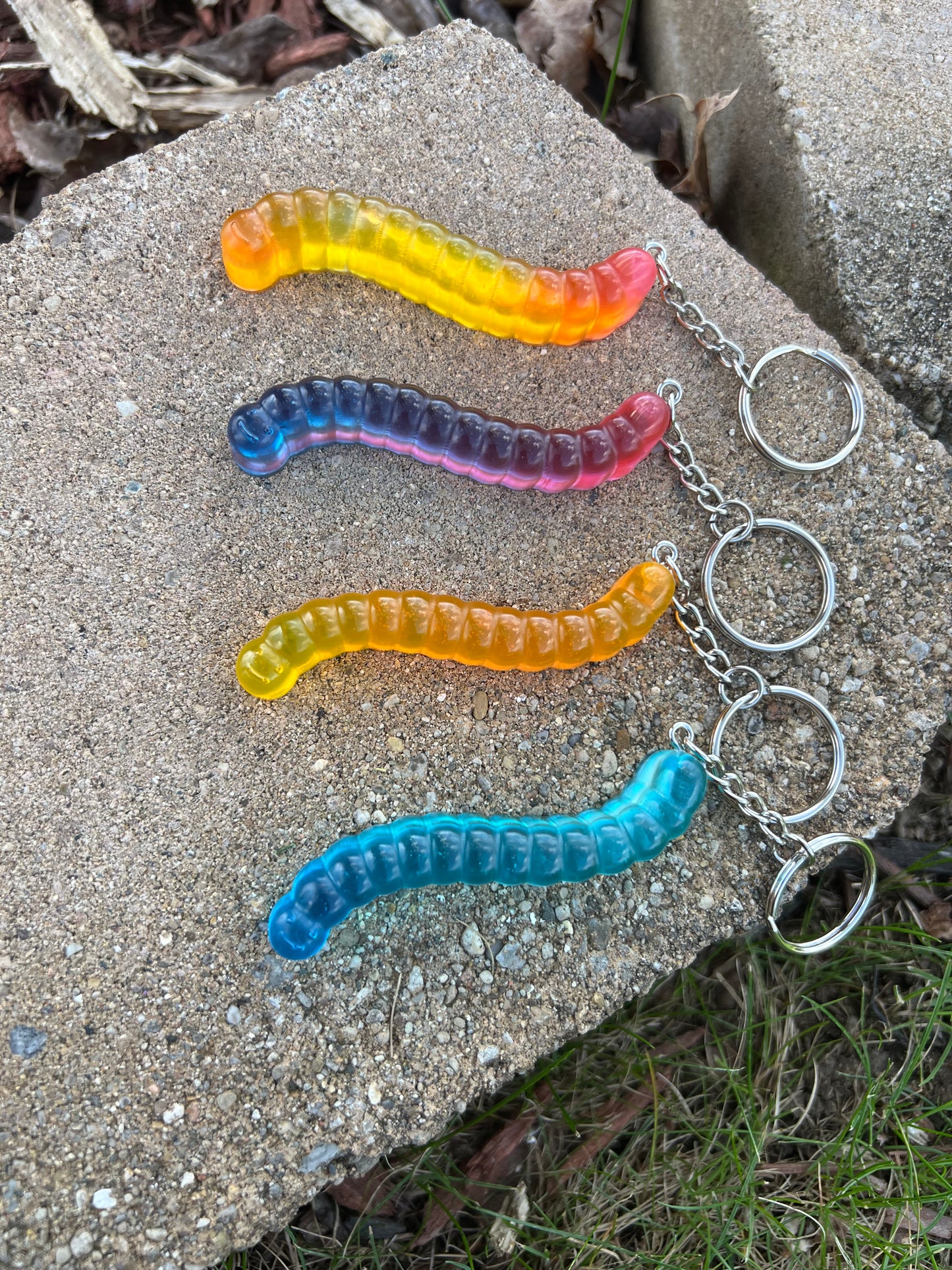 Gummy Worm Keychains