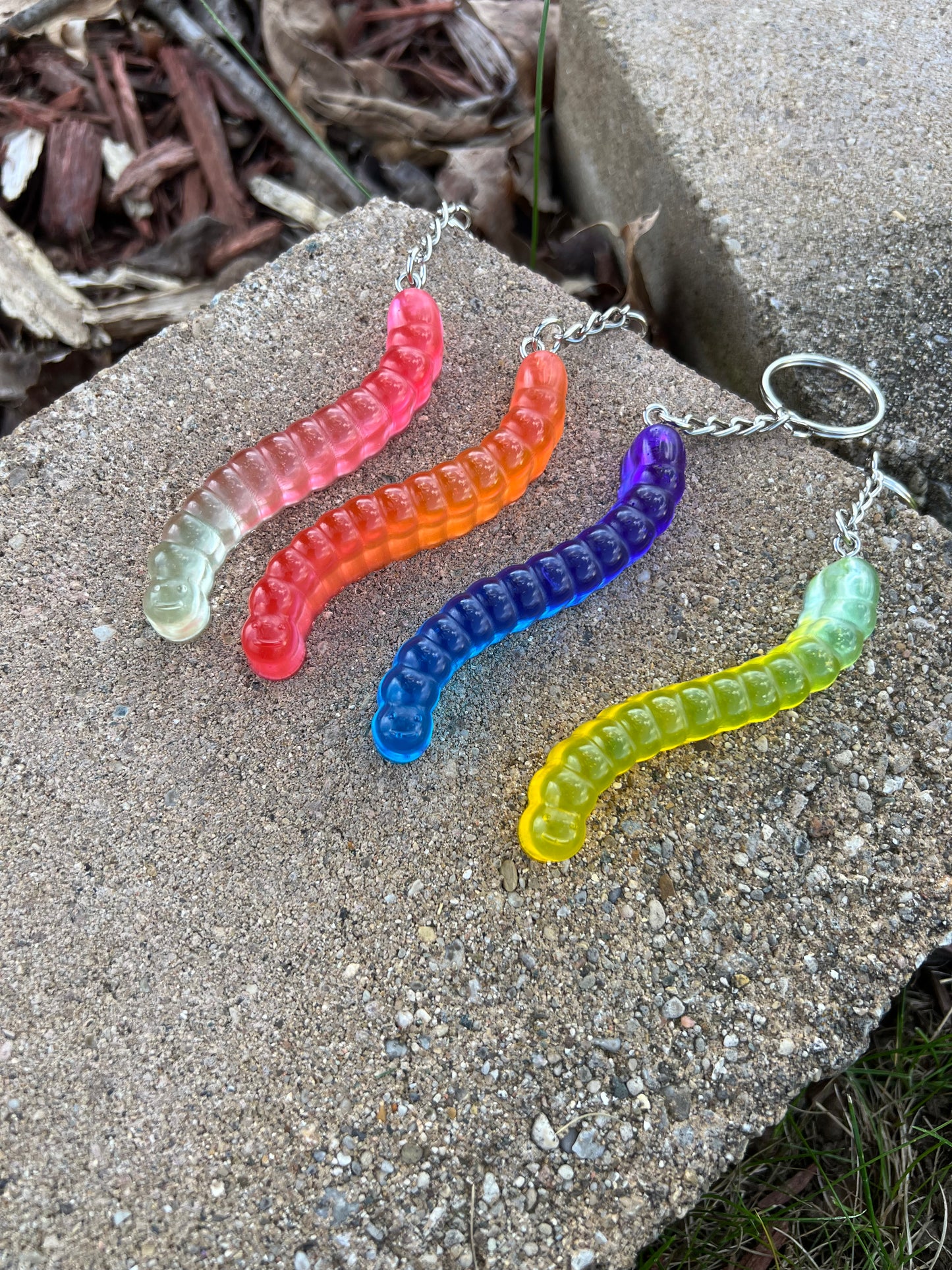 Gummy Worm Keychains