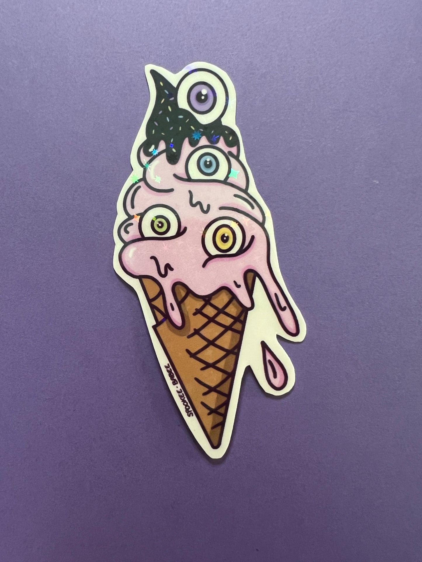 Eye-Scream Cone Sticker