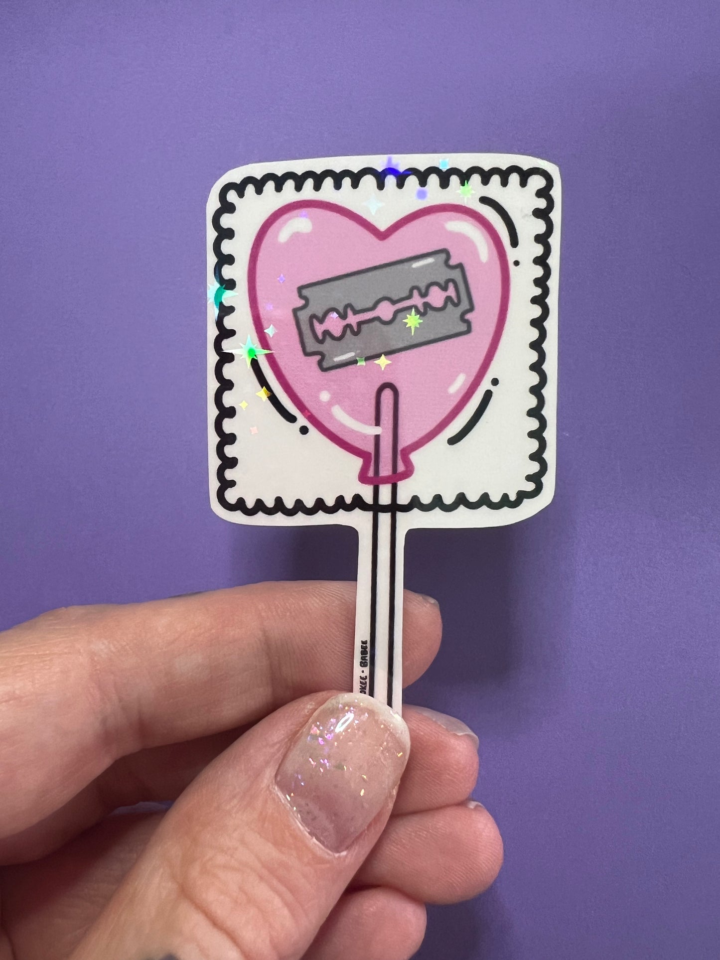 Razor Lollie Sticker