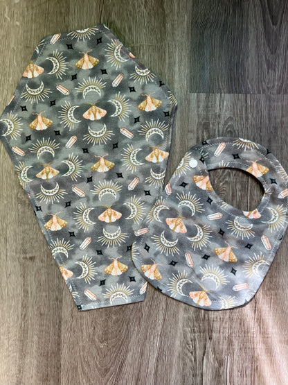 Spooky Bib & Burp Cloth Sets
