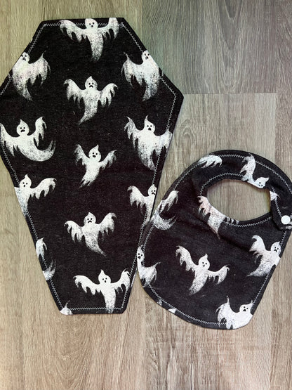 Spooky Bib & Burp Cloth Sets