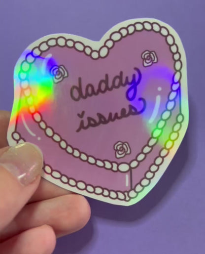 Daddy Issues Cake Sticker