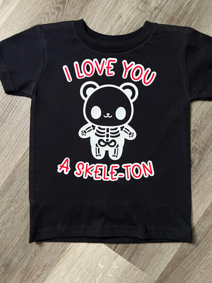 I Love You A Skele-Ton Bodysuit/Toddler Tee