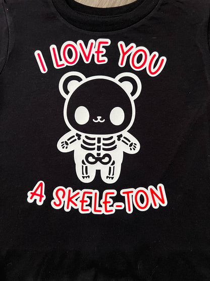 I Love You A Skele-Ton Bodysuit/Toddler Tee