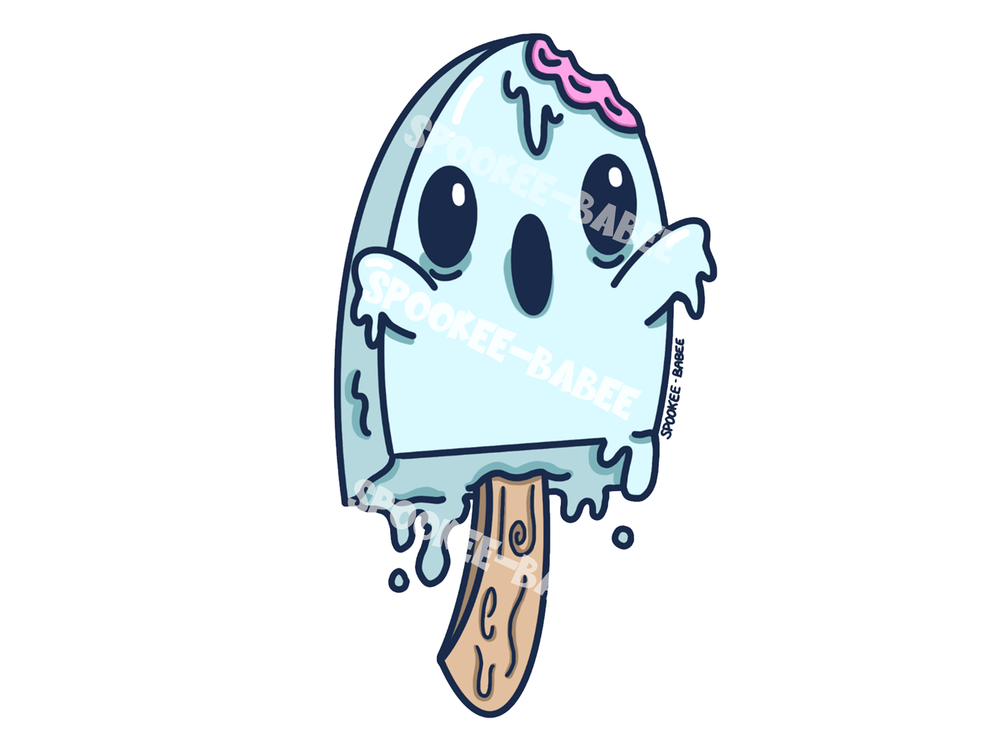 Ghost-Sicle Sticker